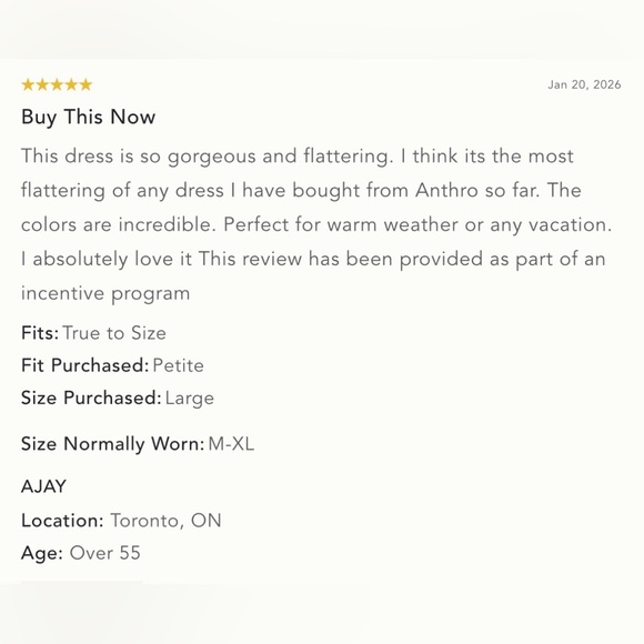 NWT Size 1X - Anthropologie The Keiko Mini Cotton Dress by Maeve (NWT US$ 168) - Picture 2 of 16